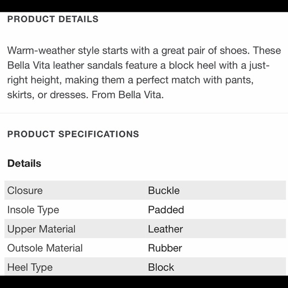 ⭐️ Bella Vita Gold Leather Slingback - Picture 11 of 12